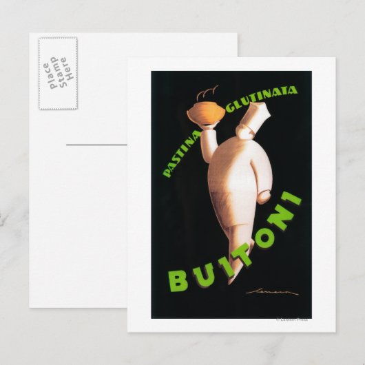 Buitoni Pasta Werbeplakat Postkarte (Vorne/Hinten)