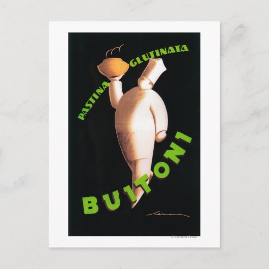 Buitoni Pasta Werbeplakat Postkarte (Vorderseite)