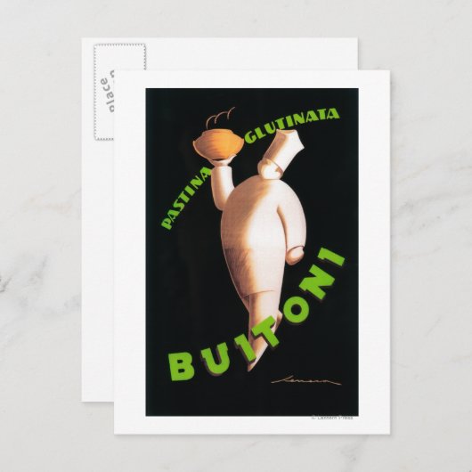 Buitoni Pasta Werbeplakat Postkarte (Vorne/Hinten)