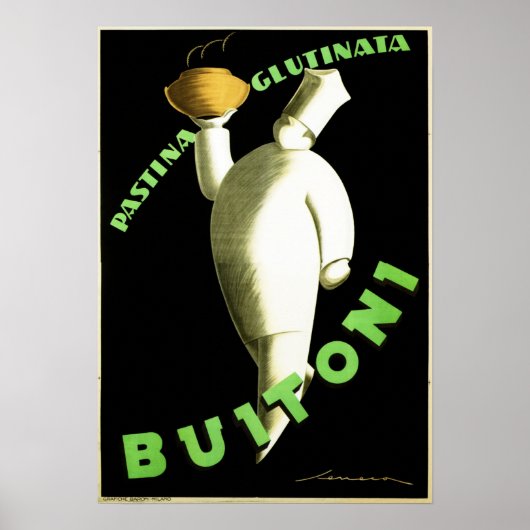 BUITONI PASTINATA GLUTINATA Pasta Federico Seneca Poster (Vorne)