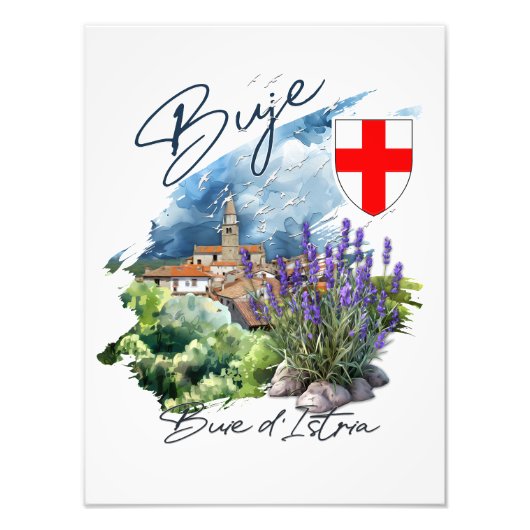 Buje Croatia Fotodruck (Vorne)