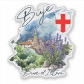 Buje Kroatien Aufkleber (Vorderseite)