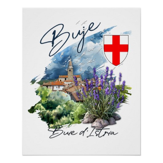 Buje Kroatien Poster (Vorderseite)