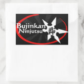 Bujinkan Ninjutsu Rechteckiger Aufkleber (Tasche)