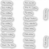 BuJo-Aufkleber für benutzerdefinierte Veranstaltun Aufkleber (Vorderseite)