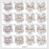 BuJo Cover Seiten benutzerdefiniert schneiden Tran Aufkleber (Blatt)