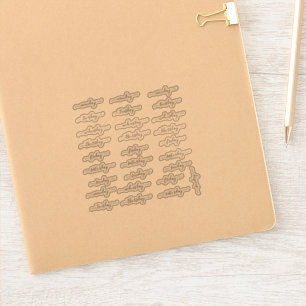 BuJo Tageskleber klein - 4 Wochen - transparent Aufkleber