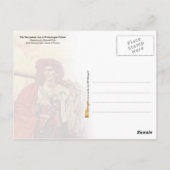 Bukaneer mit einem Gewehr Postkarte (Rückseite)