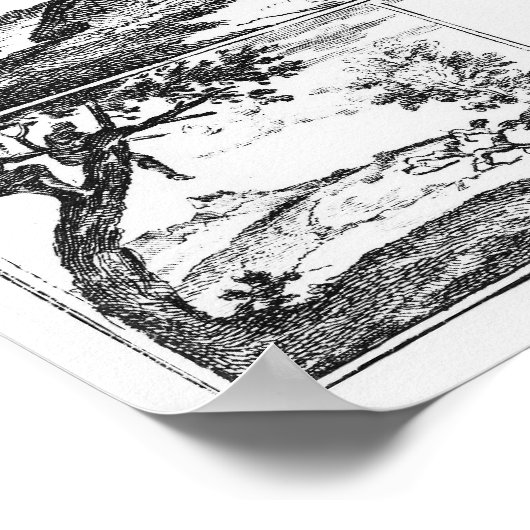 Bukanker in den Westindischen Inseln, 1686 Poster (Ecke)