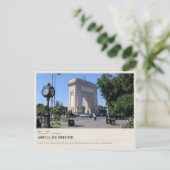 Bukarest Arcul de Triumf Postkarte (Stehend Vorderseite)