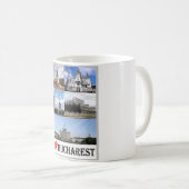 Bukarest - I Liebe - Rumänien - Kaffeetasse (VorderseiteRechts)