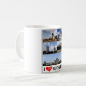 Bukarest - I Liebe - Rumänien - Kaffeetasse (Vorderseite Links)