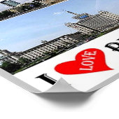 Bukarest - I Liebe - Rumänien - Poster (Ecke)