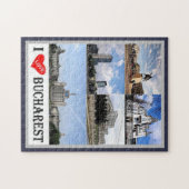 Bukarest - I Liebe - Rumänien - Puzzle (Horizontal)