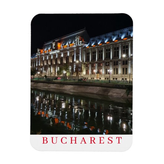 Bukarest Justizpalast am Kühlschrankmagnet Magnet (Vertikal)