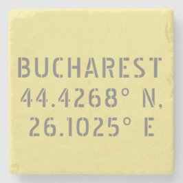 Bukarest Latitude Longitude Steinuntersetzer