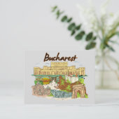 Bukarest, Rumänien Berühmte Stadt Postkarte (Stehend Vorderseite)