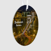 Bukarest Rumänien Foto Weihnachtsschmuck Ornament (Vorderseite)