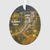 Bukarest Rumänien Foto Weihnachtsschmuck Ornament (Vorderseite)