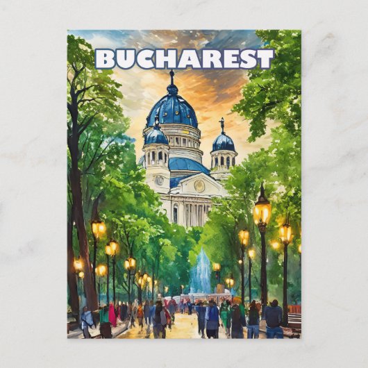 Bukarest (Rumänien) Postkarte (Vorderseite)