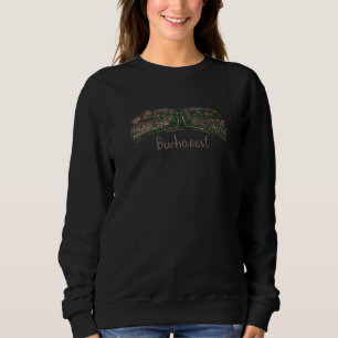Bukarest Stadt Rumänien Souvenir für Männer Frauen Sweatshirt