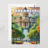 Bukarest zeigt seinen Charme Postkarte (Vorne/Hinten)