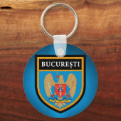 Bukarester Flagge Schlüsselanhänger (Vorderseite)