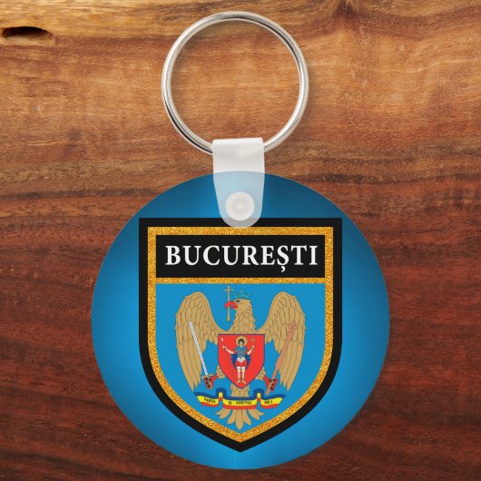 Bukarester Flagge Schlüsselanhänger (Vorderseite)