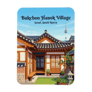 Bukchon-Hanok-Dorf Südkorea Magnet