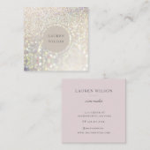 Bukett-Glitzer-Visitenkarte Quadratische Visitenkarte (Vorne/Hinten)