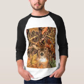 Bukett in Herbstsaison Szene White Schwanz Deer T-Shirt (Vorderseite)
