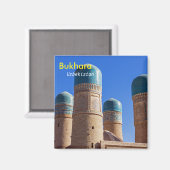 Bukhara, Usbekistan - Chor Minor Madrassah Magnet (Vorderseite/Rückseite)