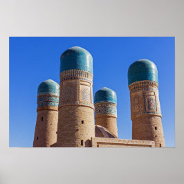Bukhara, Usbekistan - Chor Minor Madrassah Poster