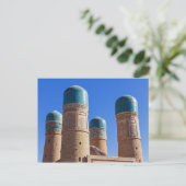 Bukhara, Usbekistan - Chor Minor Madrassah Postkarte (Stehend Vorderseite)