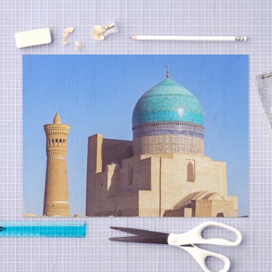 Bukhara, Usbekistan - Kalyan-Moschee Seidenpapier (Handwerk)