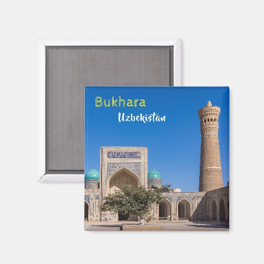 Bukhara, Usbekistan - Po-i-Kalyan Magnet (Vorderseite/Rückseite)