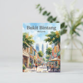 Bukit Bintang Malaysia Postkarte (Stehend Vorderseite)