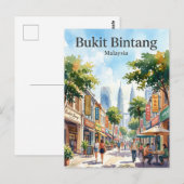 Bukit Bintang Malaysia Postkarte (Vorne/Hinten)