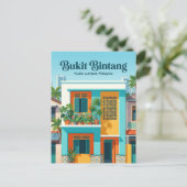 Bukit Bintang Malaysia Postkarte (Stehend Vorderseite)