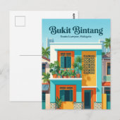 Bukit Bintang Malaysia Postkarte (Vorne/Hinten)