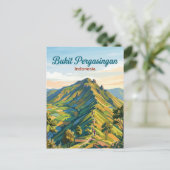 Bukit Pergasingan Indonesien Postkarte (Stehend Vorderseite)