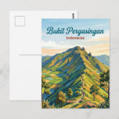 Bukit Pergasingan Indonesien Postkarte (Vorne/Hinten)