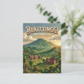 Bukittinggi Indonesien Postkarte (Stehend Vorderseite)