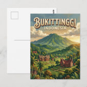 Bukittinggi Indonesien Postkarte (Vorne/Hinten)