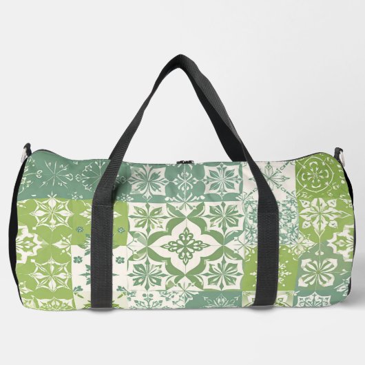 Buko Pandan Grün LARGE Duffle Bag (Vorderseite)