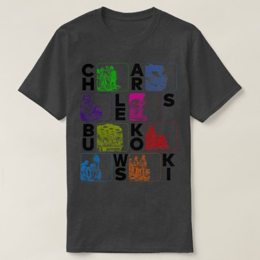 Bukowski Buchillustrationen T-Shirt (Design vorne)