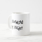 Bukowski hatte recht kaffeetasse (Vorderseite Links)
