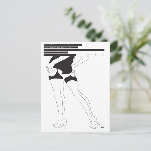 Bukowski, Postkarte (Stehend Vorderseite)