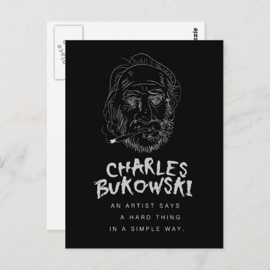 Bukowski Postkarte (Vorne/Hinten)