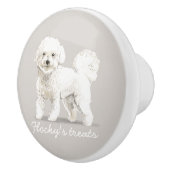 Buksi - Havanese, Maltesisch, Shih tzu, Bichon Lie Keramikknauf (Rechts)